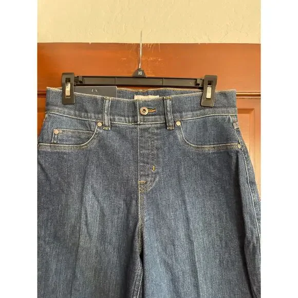 SPANX CROPPED WIDE LEG JEANS petite medium - Picture 2 of 8